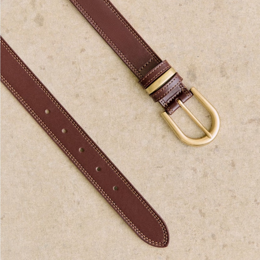 Sezane Taylor Belt Glossy Chocolate - Size 95